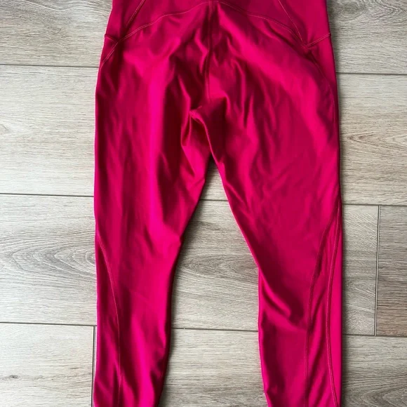 Lululemon Pink and Dark Olive Green Leggings- size 10 - Picture 4 of 11